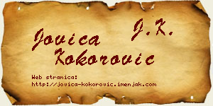 Jovica Kokorović vizit kartica